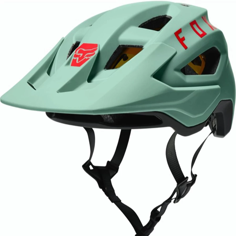 Fox Racing Speedframe MTB Helmet in Eucalyptus Green - Lightweight Mountain Bike Helmet