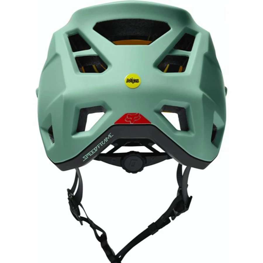 Fox Racing Speedframe MTB Helmet in Eucalyptus Green - Lightweight Mountain Bike Helmet