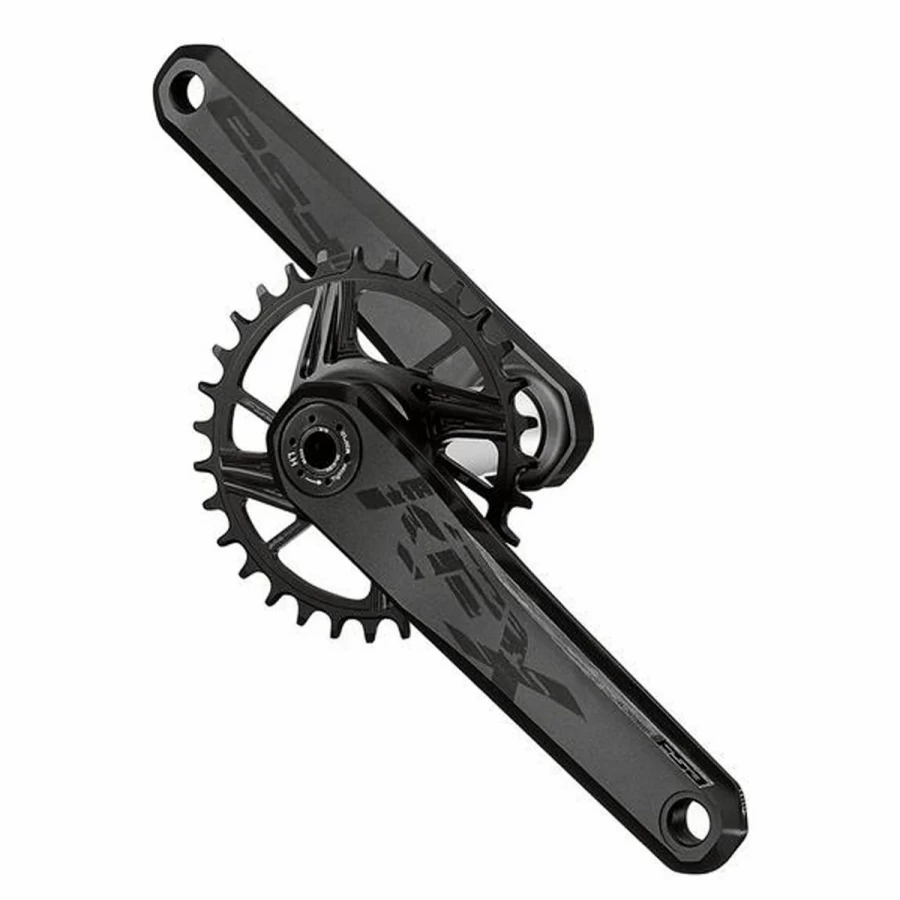 FSA KFX DM BB392EVO Modular MTB Crankset in Ano Black - High-Performance Mountain Bike Crankset