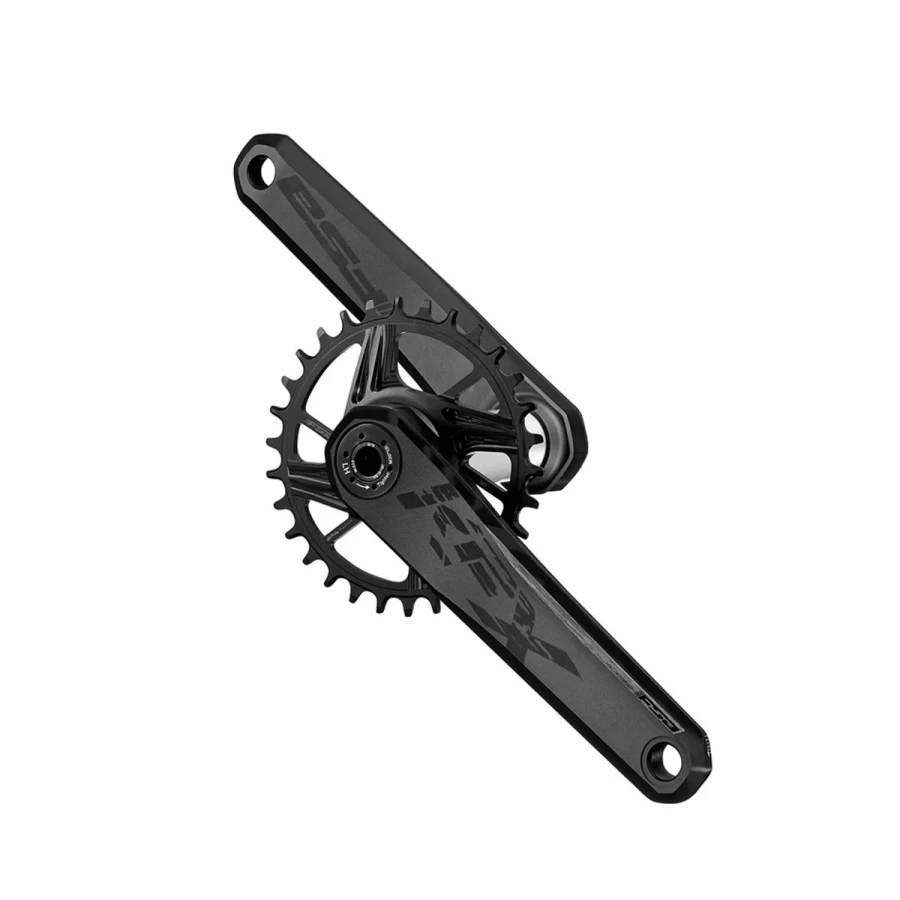 Black FSA KFX BB392EVO Modular 1X Crankset for High-Performance Biking