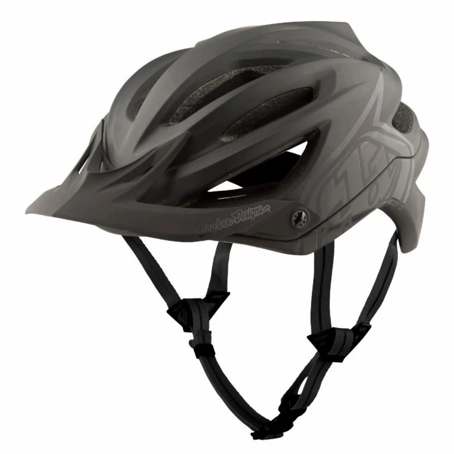 Troy Lee Designs A2 MIPS Bike Helmet - Decoy Black Cycling Helmet for Mountain & Road Biking