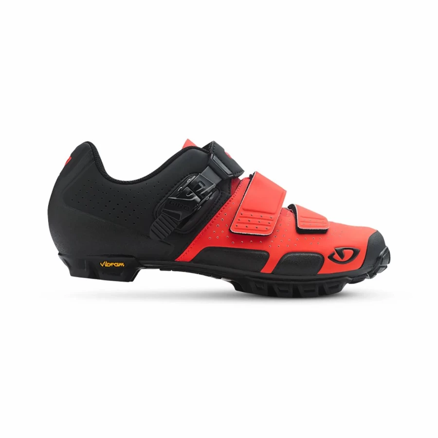 Giro Code VR70 SPD Mountain Bike Shoes - Orange Cycling Shoes for Men & Women, High-Performance Off-Road MTB Shoes