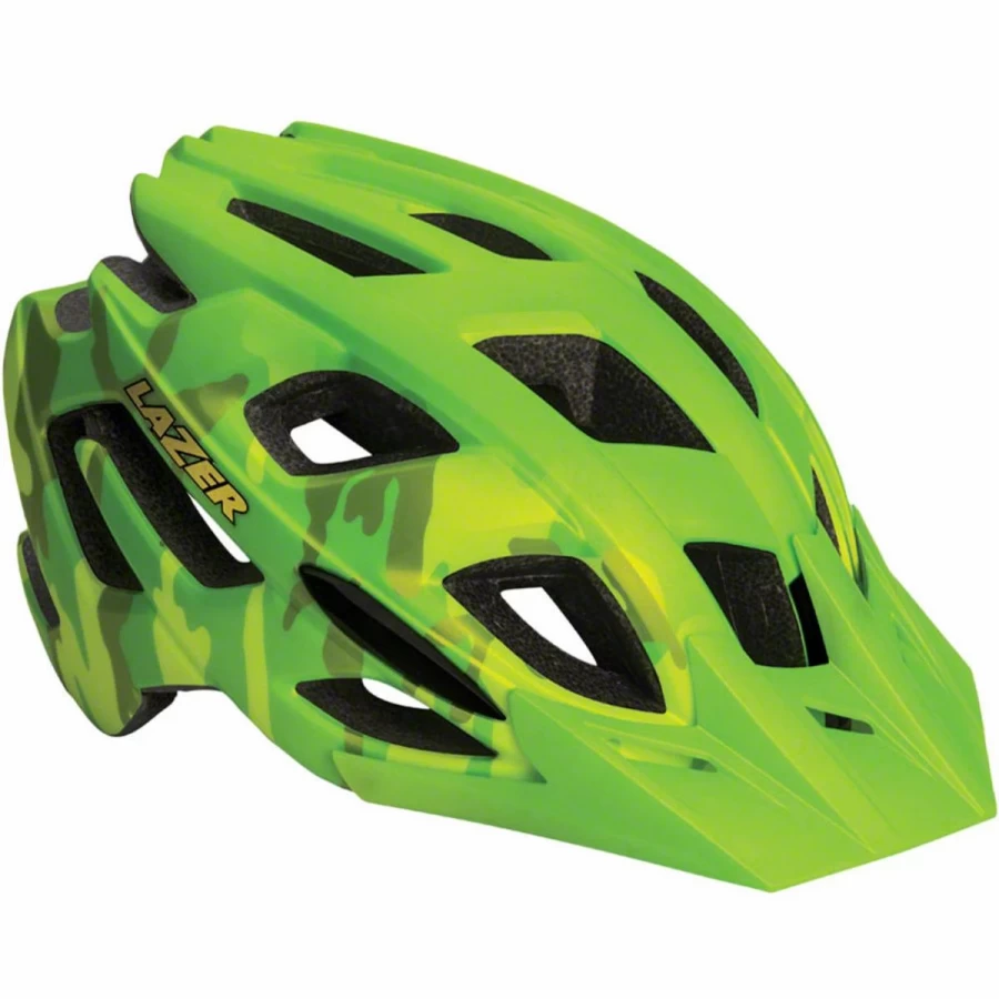 Lazer Ultrax+ ATS MTB Helmet - Flash Green Camo | Lightweight & Ventilated Mountain Bike Helmet
